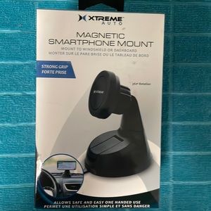 Smartphone magnetic mount. Very powerful magnet, and quick to install.